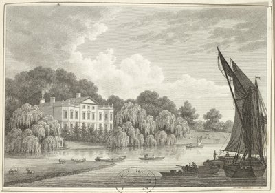 Casa de campo con lago y barcos de Walter Williams