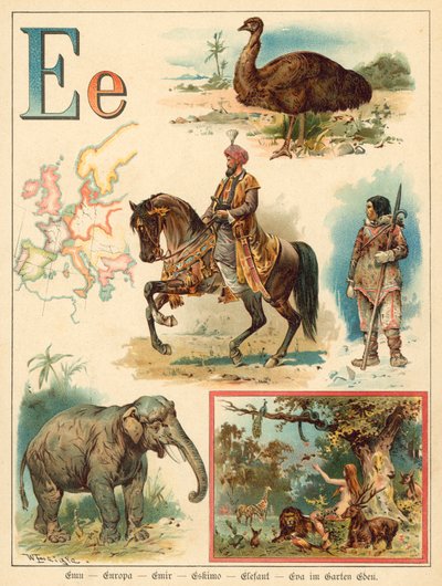 Letra E de Walter Zweigle