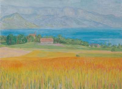 Kornfeld am Attersee de Walther Gamerith