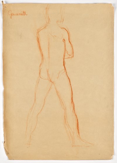 Desnudo supino masculino de Walther Gamerith
