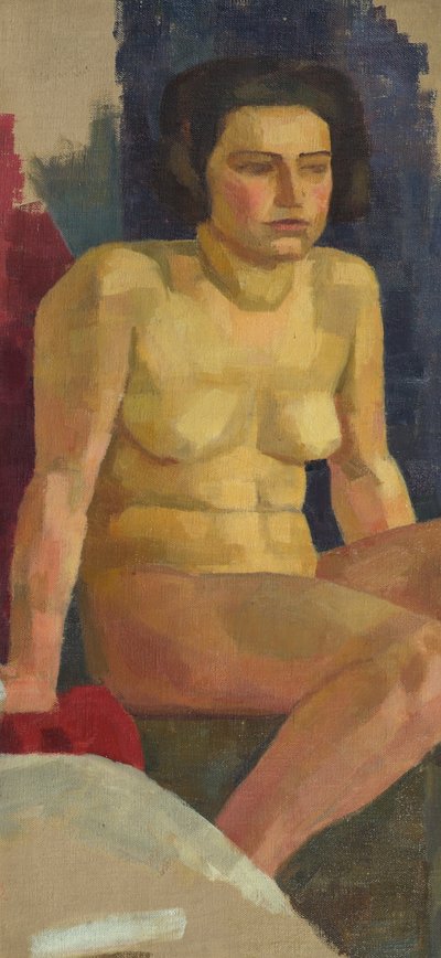 Desnudo femenino sentado de Walther Gamerith