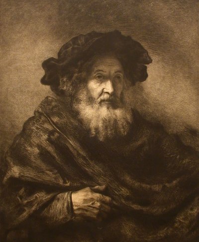 Sin título: Viejo al estilo de Rembrandt de Waltner