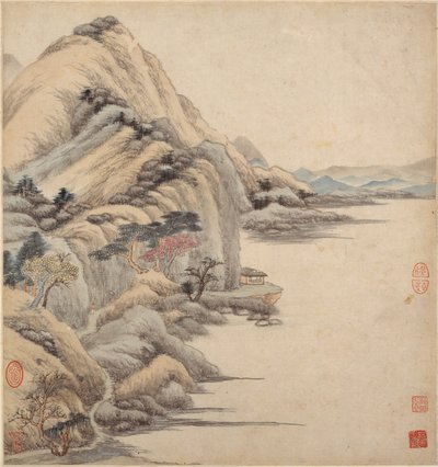 Paisajes en los estilos de los maestros antiguos, siglo XVII de Wang Jian