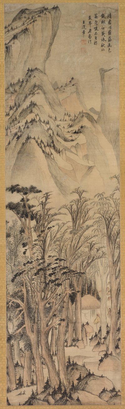 Colores solitarios de los bosques de otoño, primera mitad del siglo XVII de Wang Jianzhang