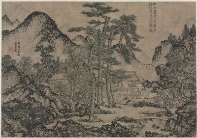 Escribiendo libros bajo los pinos, 1279-1368 de Wang Meng