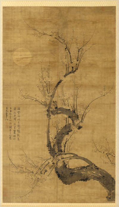 A Prunus in the Moonlight de Wang Mian