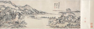 Picos verdes bajo cielo claro: Después de Huang Gongwang de Wang Yuanqi