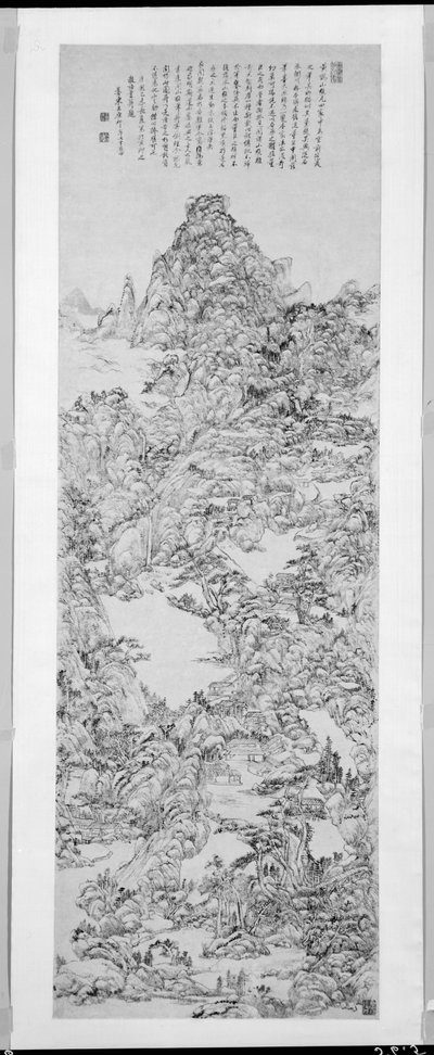 Paisaje montañoso según Wang Meng de Wang Yuanqi