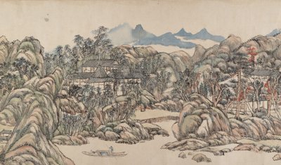 Villa Wangchuan, datada en 1711 de Wang Yuanqi