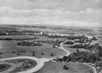 Barnsley Park y ciudad, c1896 de Warner Gothard