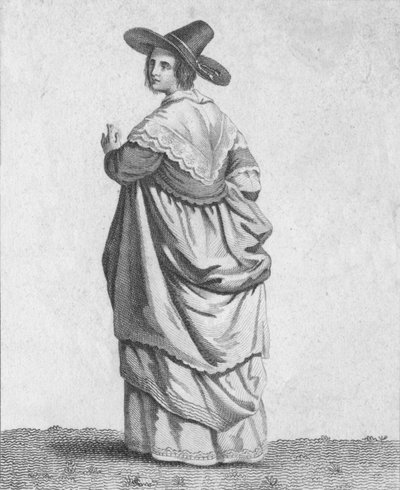 Esposa de un Comerciante - Vestimenta de Ciudadanos Eminentes en 1640 de Warren