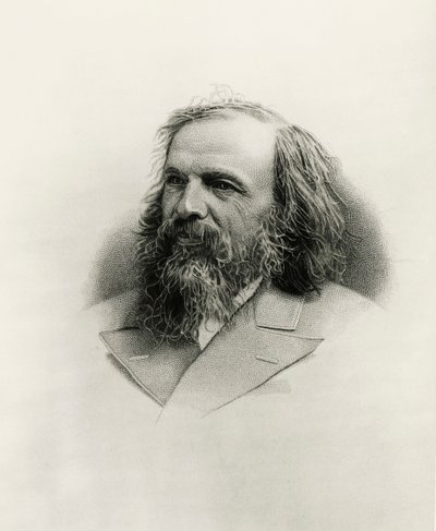 Retrato de Dmitri Ivanovich Mendeleev (Tobol