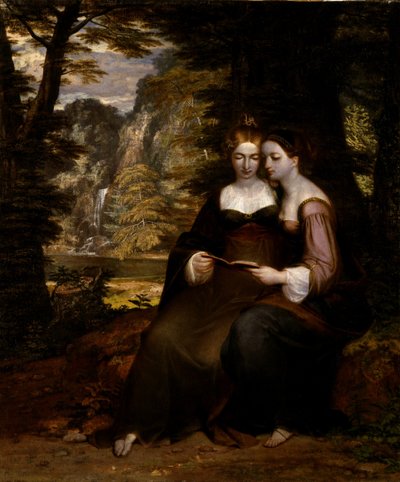 Hermia y Helena de Washington Allston