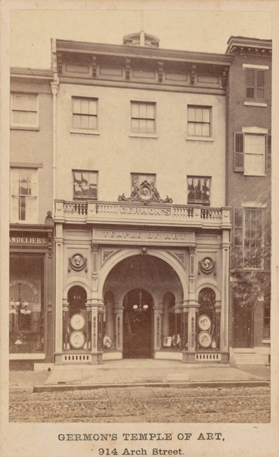 Templo del Arte de Germon, 1860 (foto) de Washington L. Germon