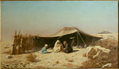 Árabe en el desierto leyendo el Corán de Wassili W. Werestschagin