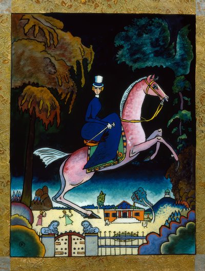 Amazona con leones de Wassily Kandinsky