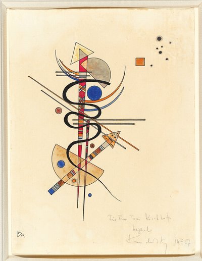 Acuarela para Frau Toni Kirchhoff de Wassily Kandinsky