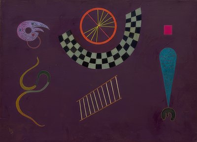Cinta con cuadrados (Ruban aux carrés) de Wassily Kandinsky