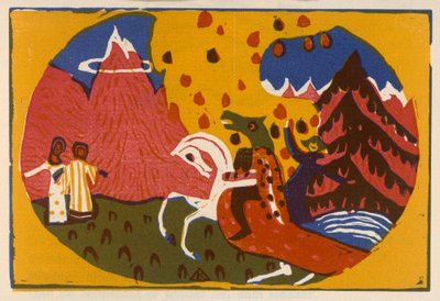Berge (Blatt 35 aus: "Klänge") de Wassily Kandinsky