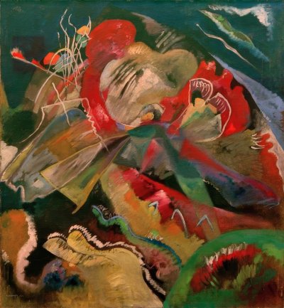 Imagen con Líneas Blancas de Wassily Kandinsky