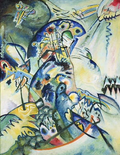 Peine azul, 1917 de Wassily Kandinsky