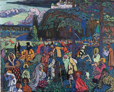 Vida Colorida (Vida Moteada) 1907 de Wassily Kandinsky