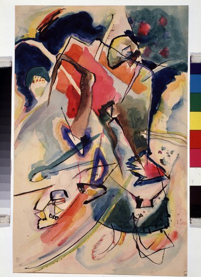 Composición con figura femenina de Wassily Kandinsky