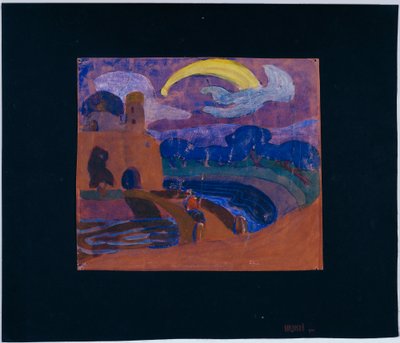 El cometa (¿el jinete de la noche?) de Wassily Kandinsky