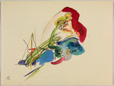 Estudio para «Composición VII», también llamado «Para Composición 7 (Fragmento)» de Wassily Kandinsky