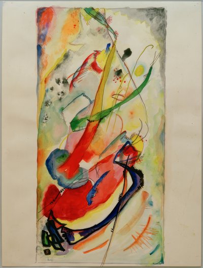 Diseño para un mural para Edwin R. Campbell No. 1 de Wassily Kandinsky