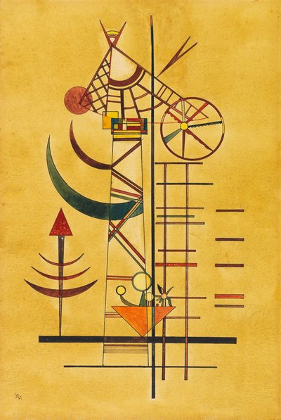 Puntas curvas, 1927 de Wassily Kandinsky