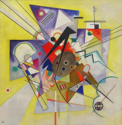 Acompañamiento amarillo. 1924 de Wassily Kandinsky