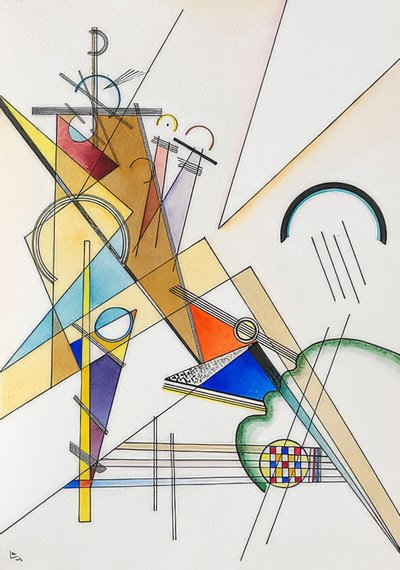 Tejido. 1923 de Wassily Kandinsky