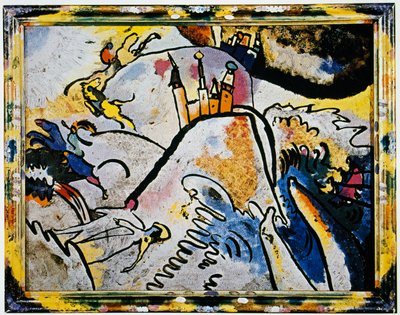 Pintura de vidrio con el Sol (Pequeños placeres) de Wassily Kandinsky