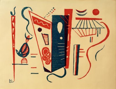Grabado en madera para XX. siècle, Nr. 5/6 de Wassily Kandinsky