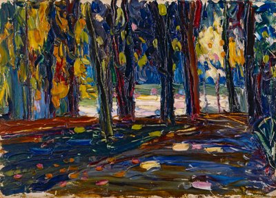 En el Parque de St. Cloud - Otoño II de Wassily Kandinsky