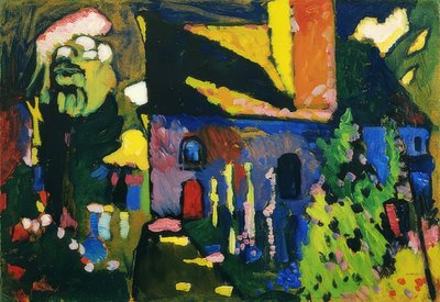 Iglesia en Murnau. 1909 de Wassily Kandinsky