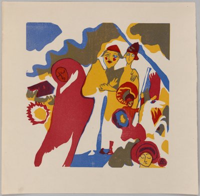 Sonidos p. 85 (Campesino y estudiante) de Wassily Kandinsky