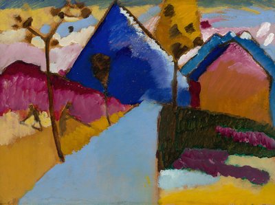 Kochel, Calle Recta, 1909 de Wassily Kandinsky