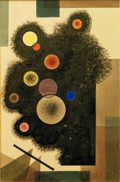 Círculos en negro de Wassily Kandinsky