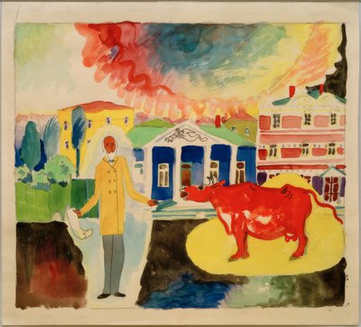 Vaca en Moscú de Wassily Kandinsky
