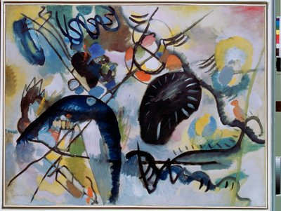 Pintura ""La mancha negra"" de Vassily Kandinsky (o Wassily Kandinski o Kandinskij de Wassily Kandinsky