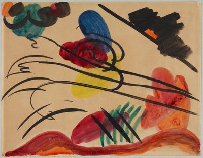 Con tres jinetes de Wassily Kandinsky