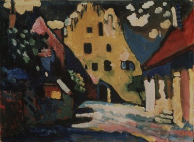 Murnau. Patio del castillo, 1908 de Wassily Kandinsky