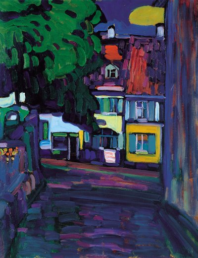 Murnau, Casas en el Obermarkt, 1908 de Wassily Kandinsky