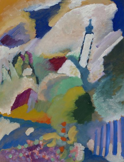 Murnau con la iglesia I de Wassily Kandinsky