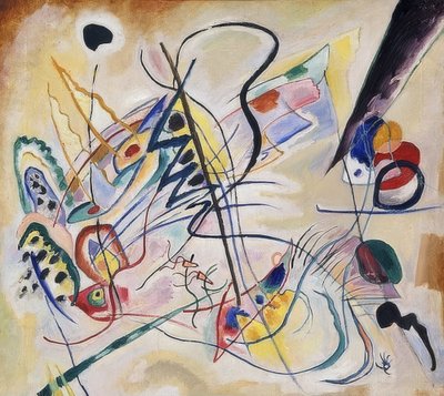 Obertura musical, Cuña violeta. 1919 de Wassily Kandinsky