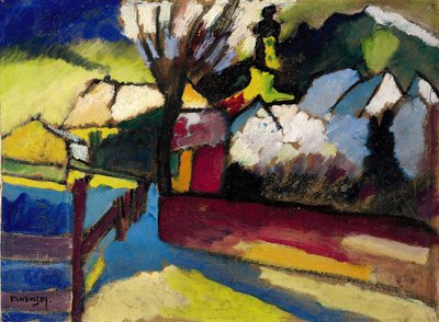 ""Paisaje de otoño con árbol"" de Wassily Kandinsky
