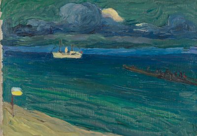 Rapallo - Marina con vapor de Wassily Kandinsky