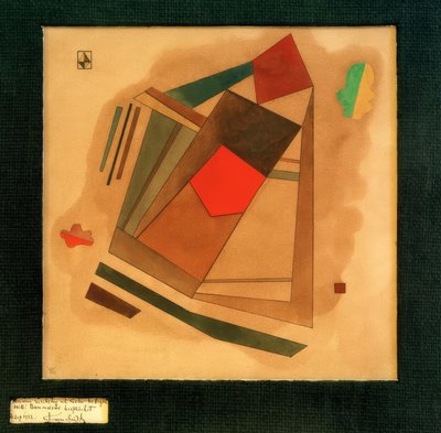 Rojo en el cuadrado de Wassily Kandinsky